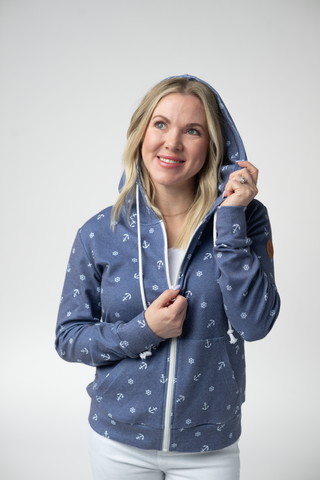 IN STOCK Fullzip Hoodie - Nautical Navy