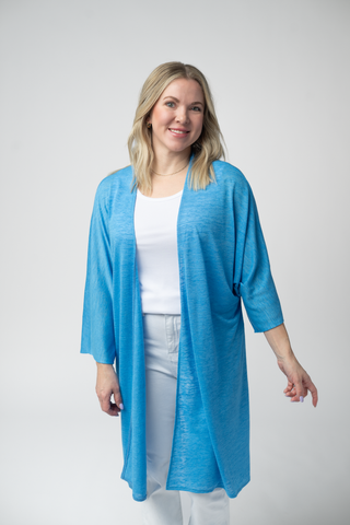 IN STOCK Ellie Cover-Up Kimono - Light Blue