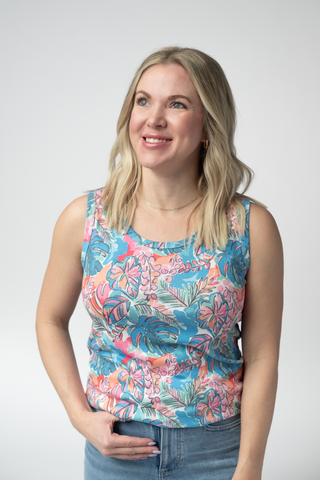 IN STOCK Ava Tank - Tropical Palm