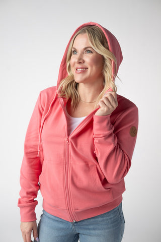 IN STOCK Fullzip Hoodie - Sunkissed Coral
