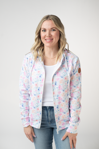 IN STOCK Fullzip Hoodie - Petal Gardens