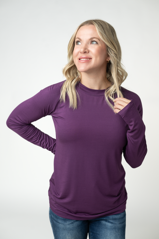 IN STOCK Blair Long Sleeve Top - Purple