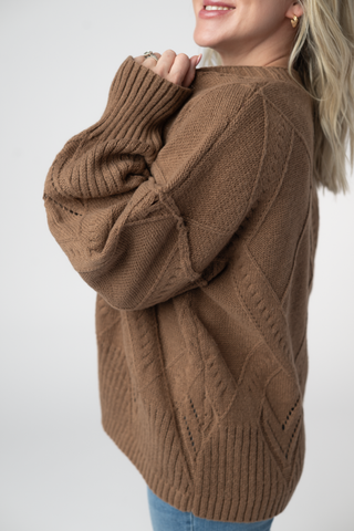 IN STOCK Willow Cardigan - Mocha