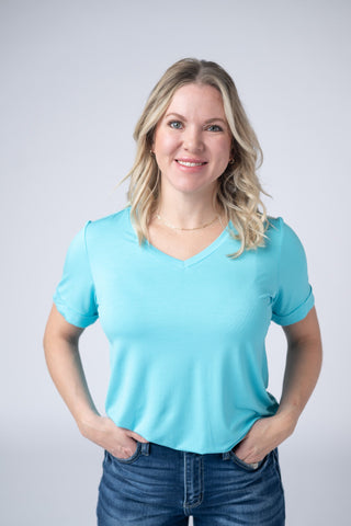 IN STOCK Sophie Tee - Aqua Blue