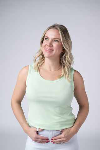 IN STOCK Ava Tank - Lime