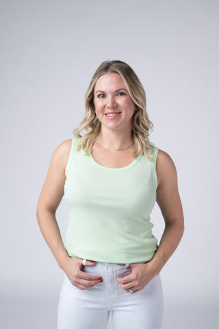 IN STOCK Ava Tank - Lime