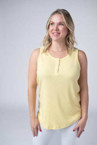 IN STOCK Alison Henley Tank - Yellow