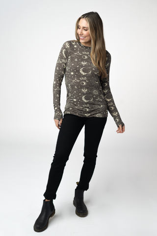 IN STOCK Blair Long Sleeve Top - Celestial Nights
