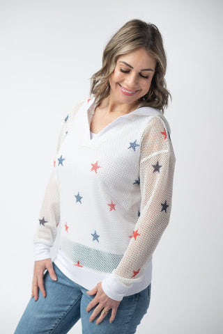 IN STOCK American Stars Mesh Hoodie