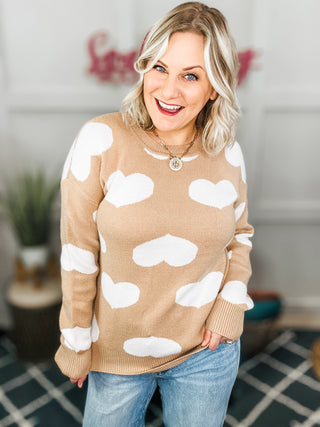 Faint of Heart Knit Sweater Top