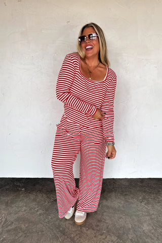 Haddie Stripe Lounge Set