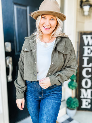 Over the Top Long Sleeve Cropped Jacket