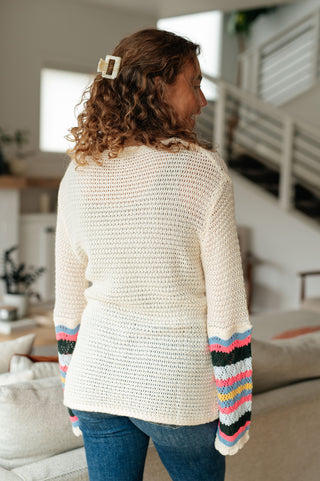 End of the Story Striped Sleeve Sweater II