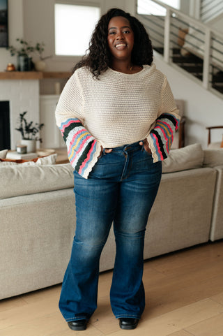 End of the Story Striped Sleeve Sweater II