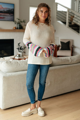 End of the Story Striped Sleeve Sweater II