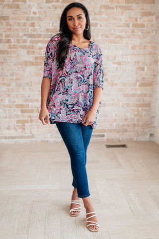 Essentially You Top in Pink Paisley II