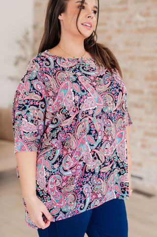 Essentially You Top in Pink Paisley II