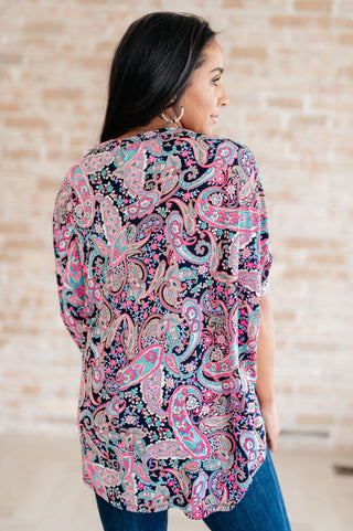 Essentially You Top in Pink Paisley II