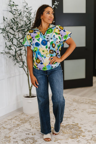 Fielding Questions Floral Top