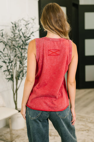 Get it Right V-Neck Mineral Wash Tank