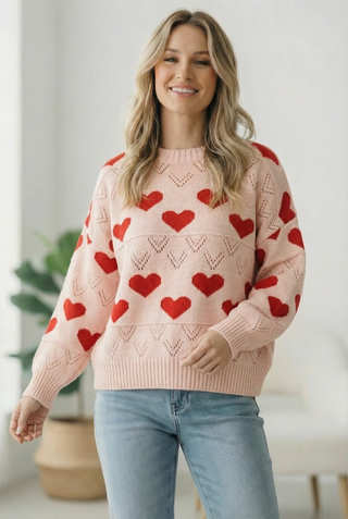 A Love Note Heart Sweater