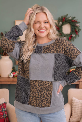 Wild at Heart Patchwork Pullover