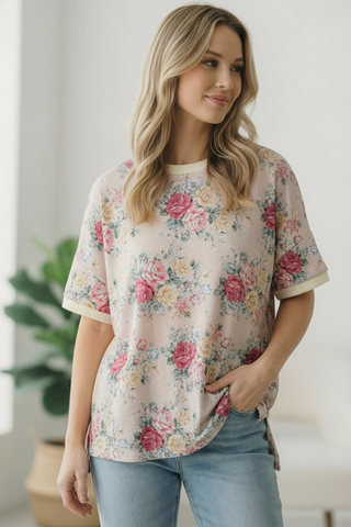 Late to My Coffee Date Oatmeal Tee