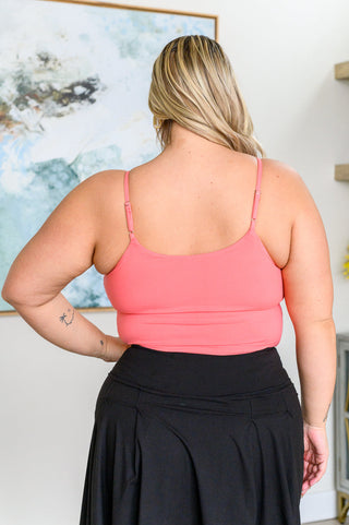 Hot Yoga Tank in Coral Rose II