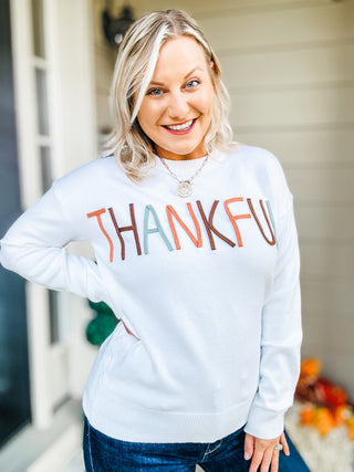 THANKFUL Cozy Long Sleeve Knit Top