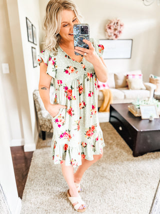 Can't Fight the Feeling Floral Dress