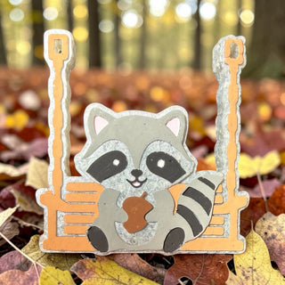 MADE TO ORDER Swinging Raccoon Freshie