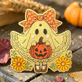 MADE TO ORDER Pumpkin Patch Ghost Freshie
