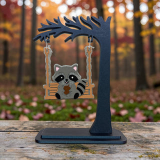 MADE TO ORDER Swinging Raccoon Freshie