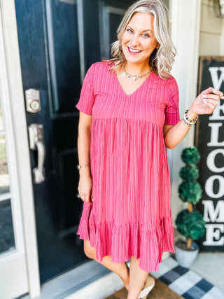 Country Heart Short Sleeve Dress