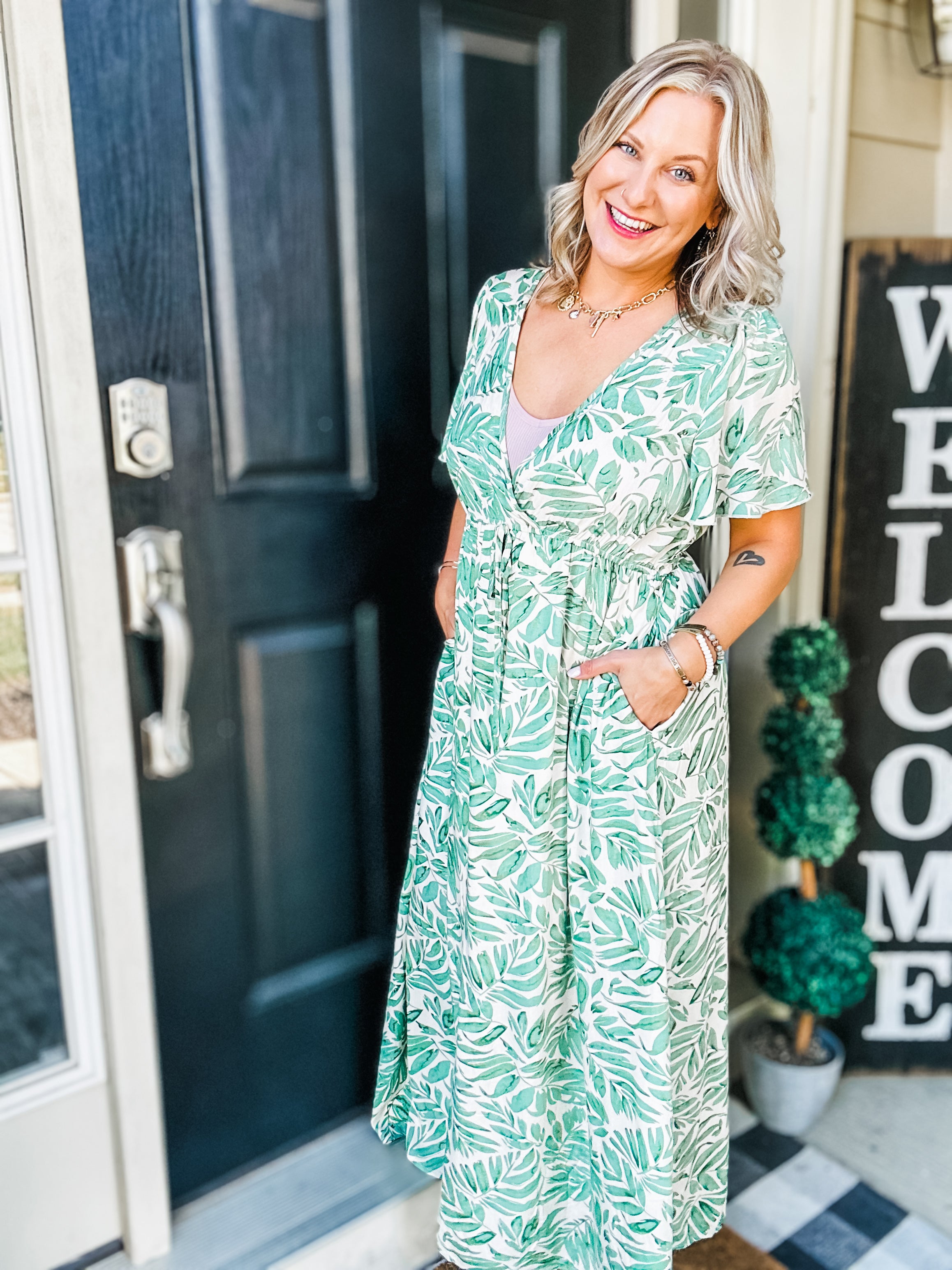 Island Breeze Short Sleeve Dress II Green / S Island Breeze Short Sleeve Dress II Green / S