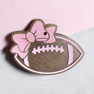 MADE TO ORDER Pink Football Freshie