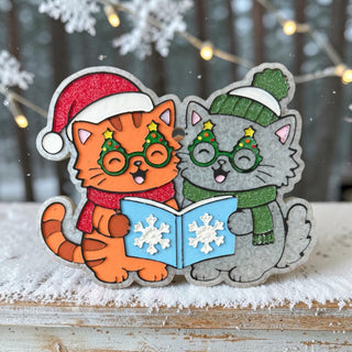 MADE TO ORDER Caroling Cats Freshie