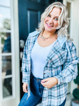 Soul Happy Plaid Hooded Flannel