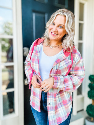 Soul Happy Plaid Hooded Flannel