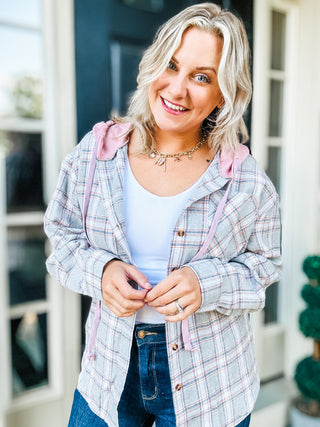 Soul Happy Plaid Hooded Flannel