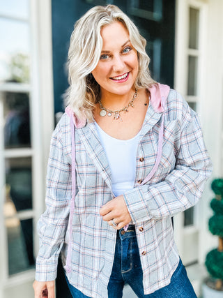 Soul Happy Plaid Hooded Flannel