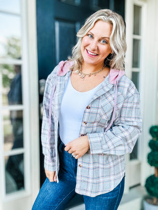 Soul Happy Plaid Hooded Flannel