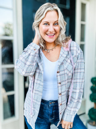 Soul Happy Plaid Hooded Flannel