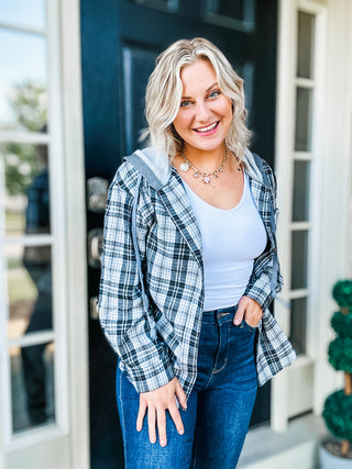 Soul Happy Plaid Hooded Flannel