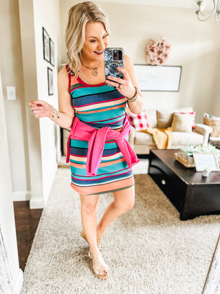 Summer Lovin' Striped Tank Dress