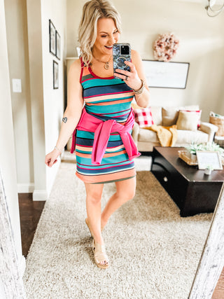 Summer Lovin' Striped Tank Dress