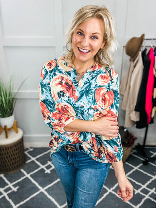 Whisked Away Floral Top