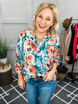 Whisked Away Floral Top