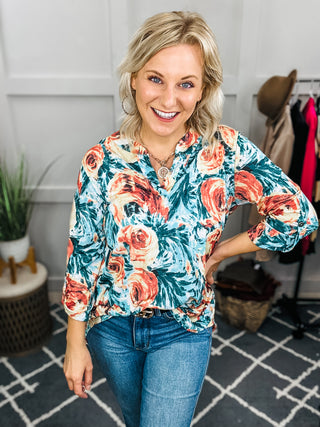 Whisked Away Floral Top