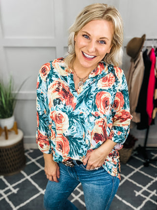 Whisked Away Floral Top